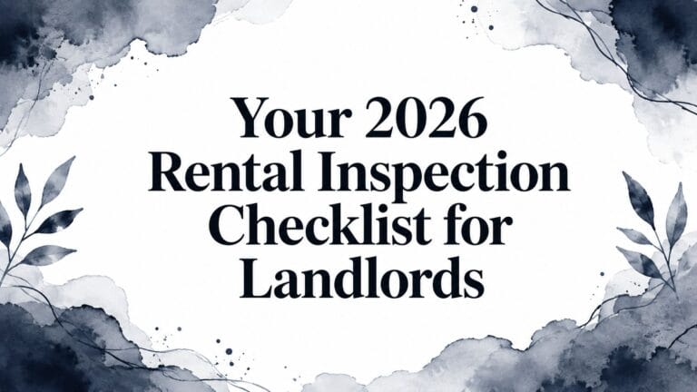 Your 2026 Rental Inspection Checklist for Landlords